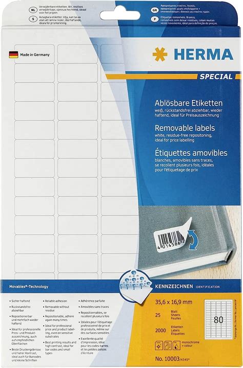 herma superprint etiketten drucken